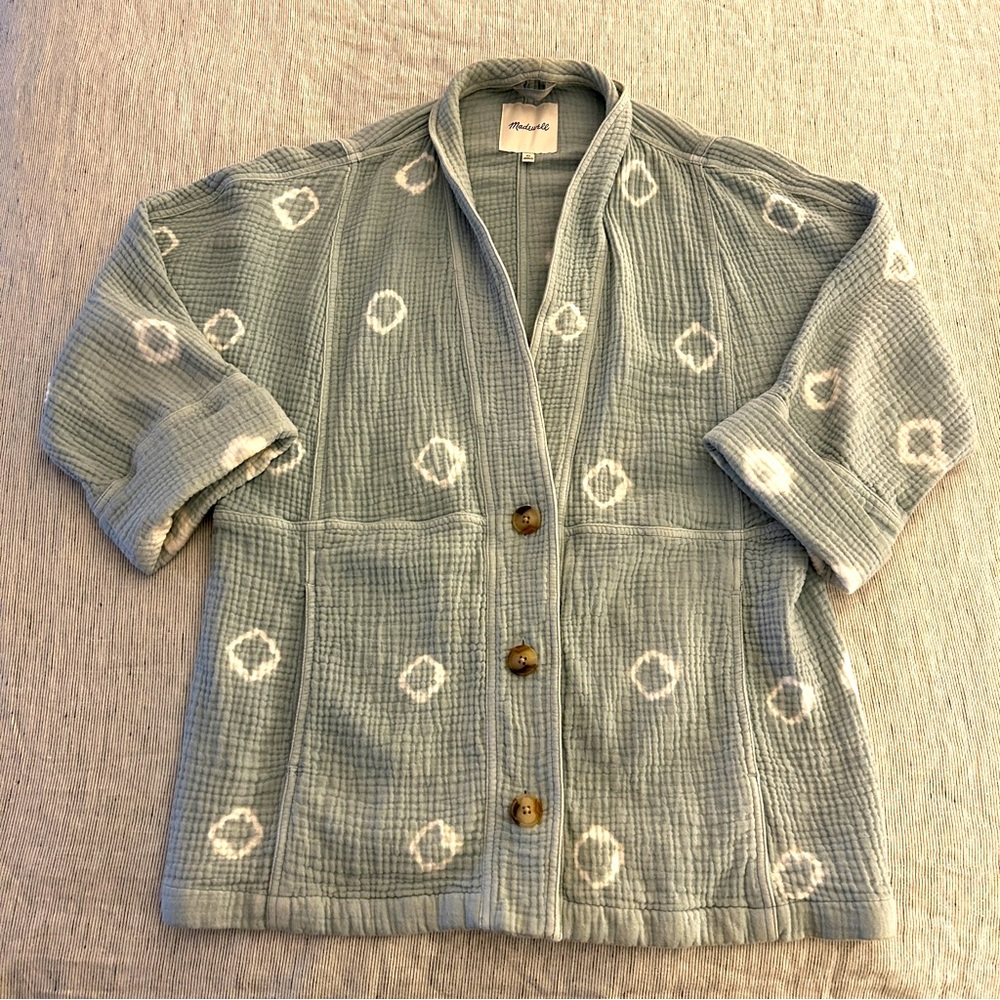 Madewell gauze, tie-dye blazer
